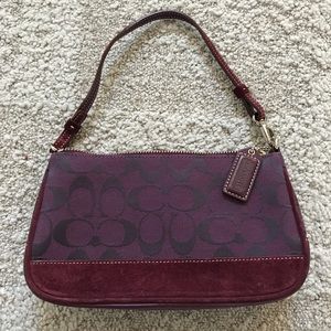 Coach Monogram Demi Pouchette Purse, Purple